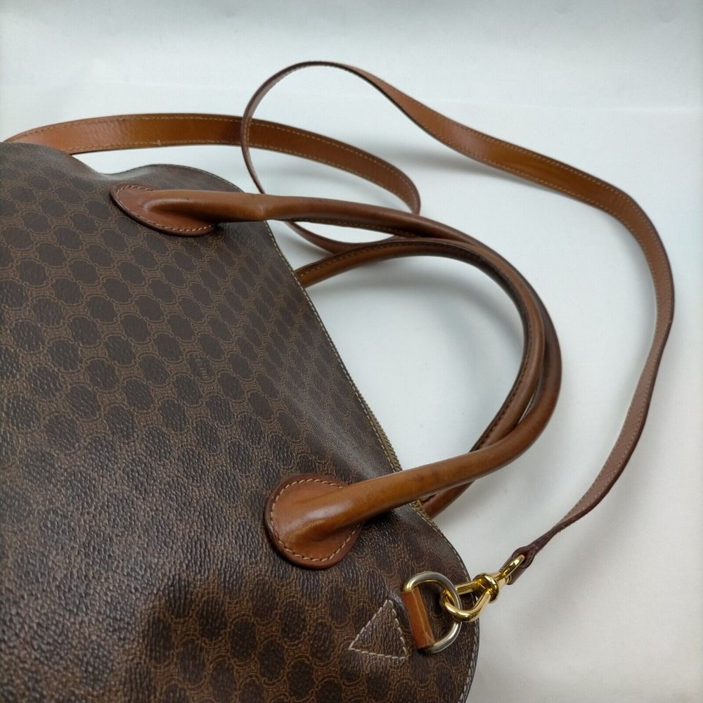 CELINE Hand Bag Brown PVC - Picture 4 of 9